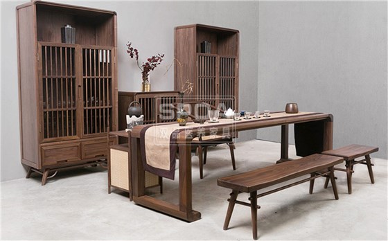 实木茶台 (2)
