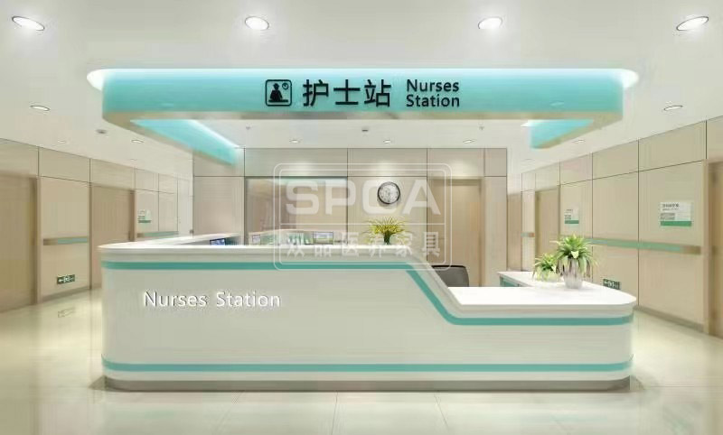 首页    1,儿科护士站以平稳优美的曲线造型为主,搭配活泼俏皮的卡通